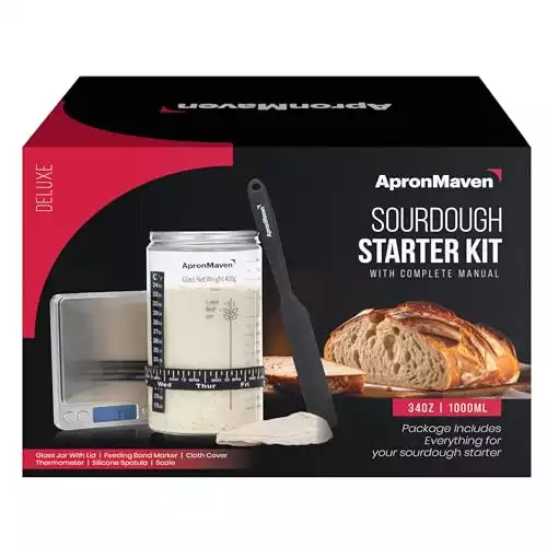 2. Apron Maven Deluxe Sourdough Starter Kit